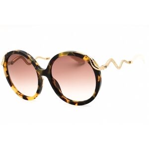 Roberto Cavalli 586085 Sunglasses Havana Acetate Round